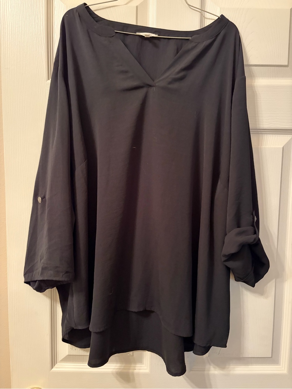 Maurices Black V-Neck Flowing Tunic Top